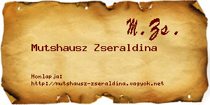 Mutshausz Zseraldina névjegykártya